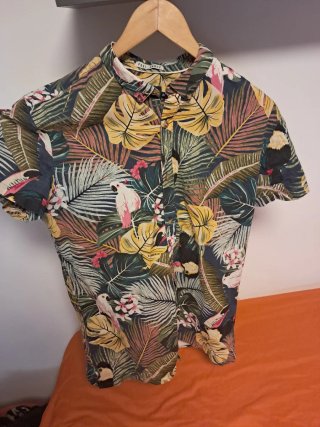Camisa tropical Green Coast hombre – Talla 3M