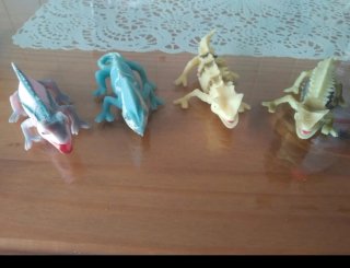 4 Lagartos de Juguete