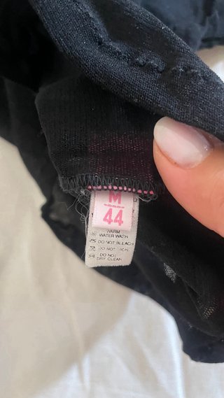 Top manica corta trasparente nero