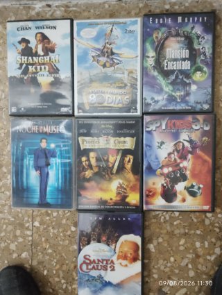 Lote 6 DVDs: Titanic, Monty, Vidocq y más