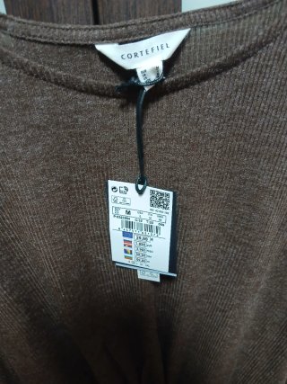 Camiseta Cortefiel nudo M/38/10 marrón