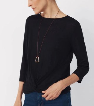 Camiseta Cortefiel nudo M/38/10 marrón