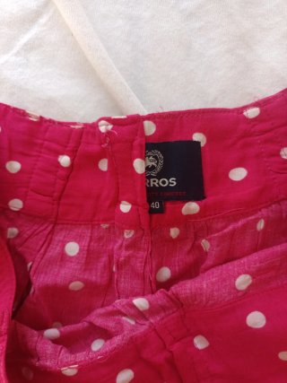 Falda fucsia lunares verano