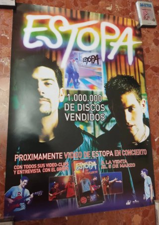 Cartel Estopa 1.000.000 Discos Vendidos