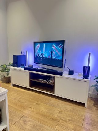 Mueble TV Blanco y Madera