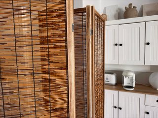 Biombo separador de ambientes de bambú
