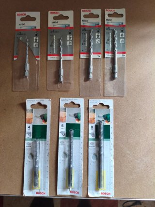 Brocas HSS-G Bosch Ø3, Ø4, Ø5, 6, 8 mm