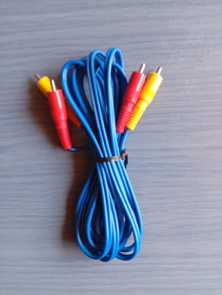 Cable RCA Nintendo NES Rojo y Amarillo Original