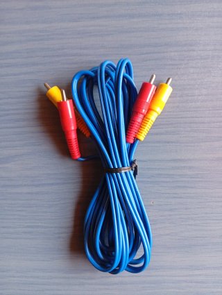 Cable RCA Nintendo NES Rojo y Amarillo Original