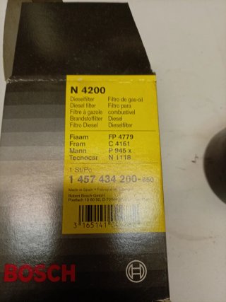 Filtro Gasoil Bosch N 4200