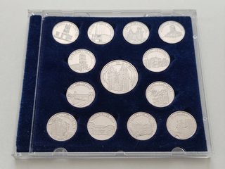 Colección 13 medallas Plata 1ª Edición León