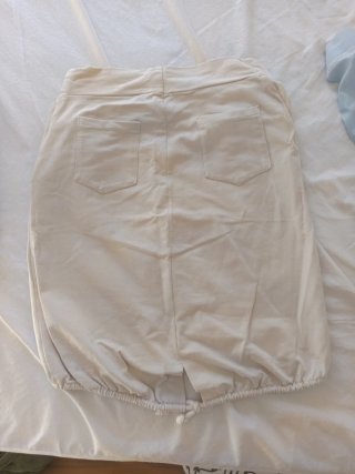Falda tubo beige talla única