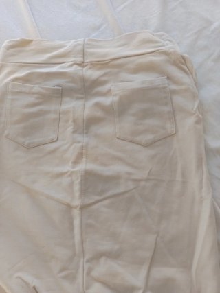 Falda tubo beige talla única
