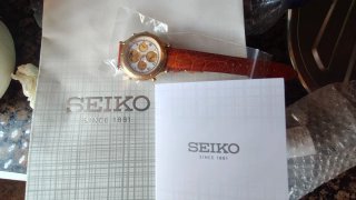Seiko Cronógrafo Cuarzo Esfera Blanca