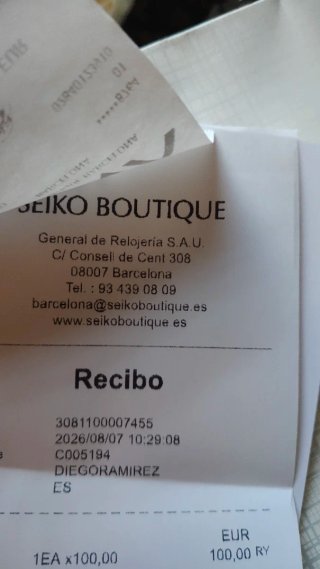Seiko Cronógrafo Cuarzo Esfera Blanca