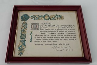 Certificación Arzobispo Santiago 1976