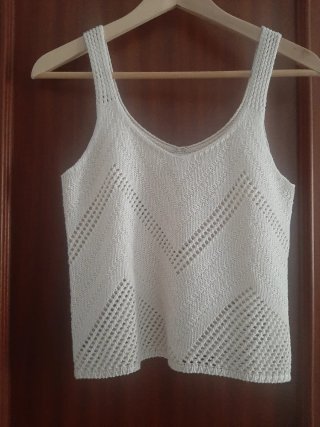 Top calado JDY beige XS