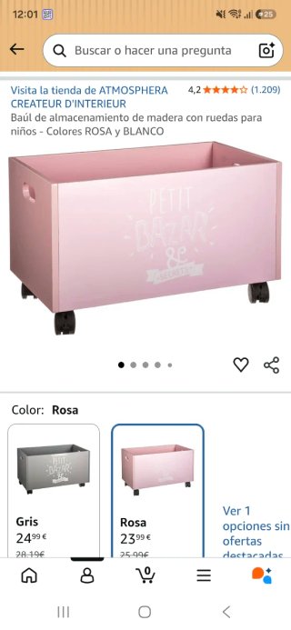 Caja de madera para almacenamiento