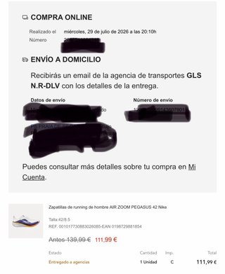 Zapatillas Nike Air Zoom Pegasus 42 Talla 42