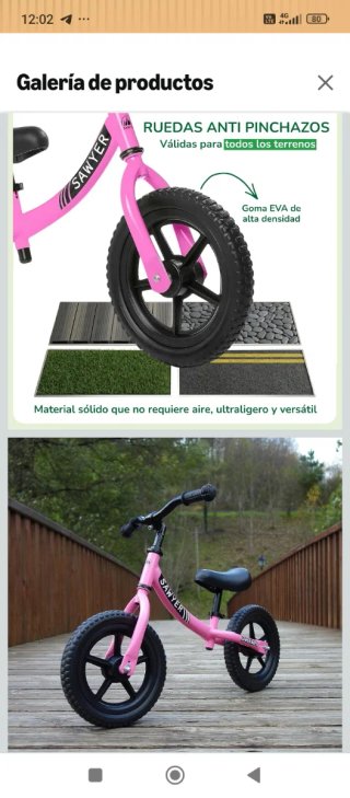 Bicicleta de equilibrio Sawyer seminueva