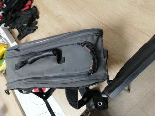 Bolsa de sillín para bicicleta negra