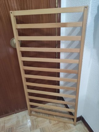 Cuna de madera,Somier.