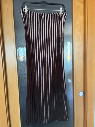 Conjunto Zara Top y Falda Rayas Talla L