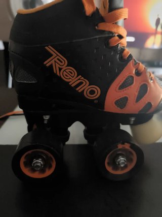 Patines de Hockey Quad Reno Naranja/Negro talla 29