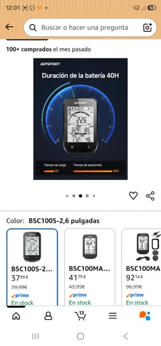 Ciclocomputador GPS iGPSPORT BSC100S