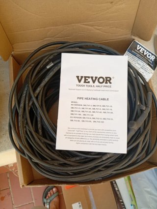 Cable calefactor VEVOR autorregulable 120m