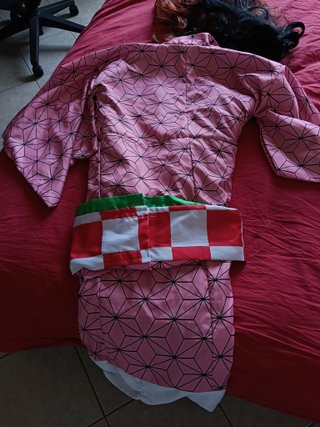 Vestito Cosplay Nezuko Demon Slayer tg 150cm