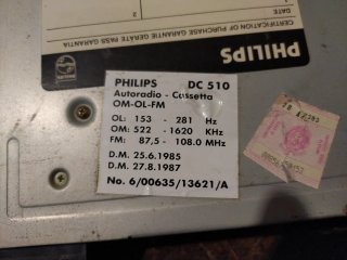 Autoradio Philips Vintage Cassette