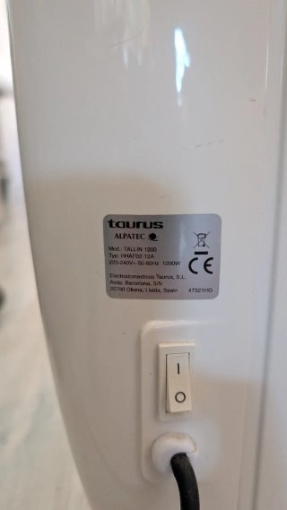 Radiador Bajo Consumo Taurus 1200W