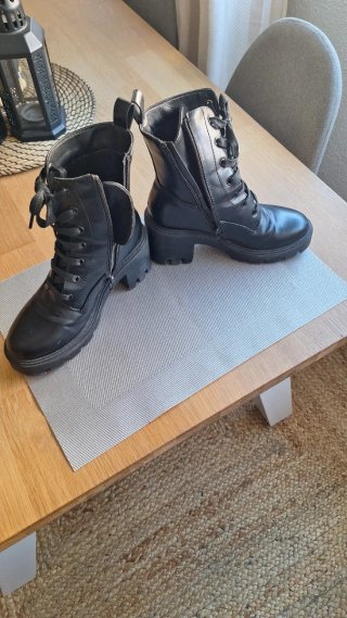 Botas militares negras mujer
