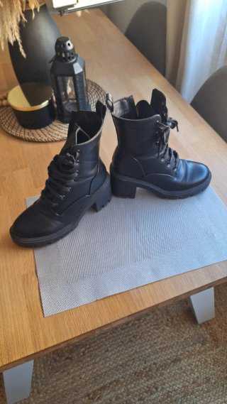 Botas militares negras mujer