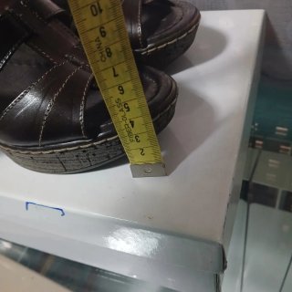Sandalias cuña marrones talla 38