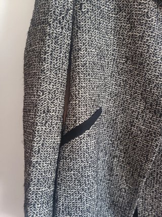 Abrigo Zara Mujer Negro Gris