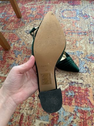 Tacones terciopelo verde AZAREY