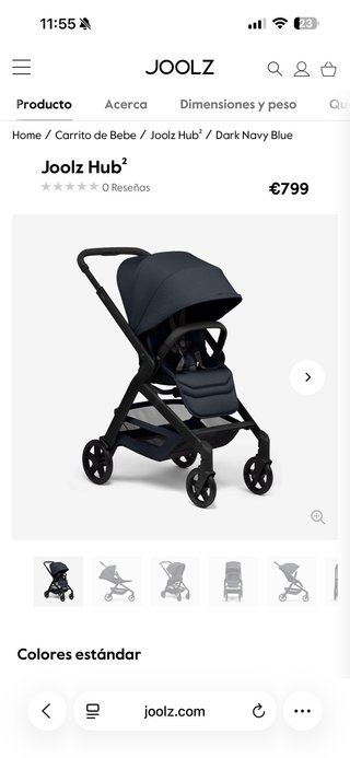 Silla de paseo Joolz Hub 2 precintada, a estrenar