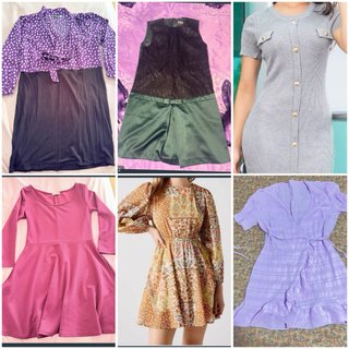 Lote 6 vestidos M (Adolfo Dom, Springfield,otros)