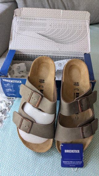 Sandalias Birkenstock Arizona T40 Birko-Flor Stone