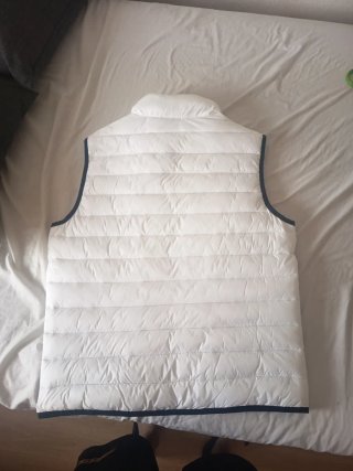 Chaleco plumífero Hollister blanco