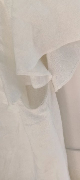 Blusa romántica Oysho blanca talla M
