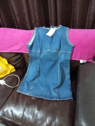Vestido vaquero sin mangas