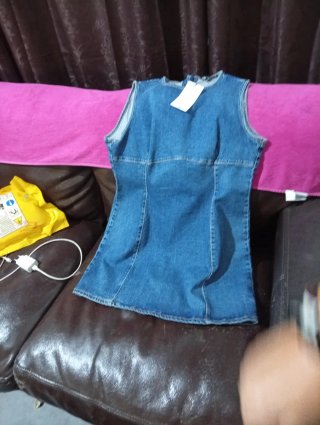 Vestido vaquero sin mangas
