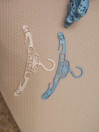 Lote  Perchas Infantiles Azul y Blanco