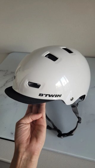 Casco Btwin 500 Blanco Talla L - Nuevo