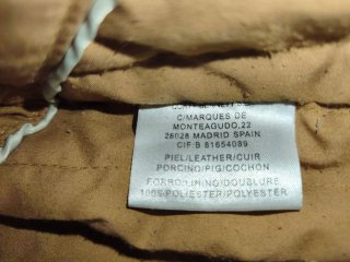 Cazadora Cuero Aviador Vintage Porcino