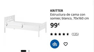 Cama infantil IKEA KRITTER + somier