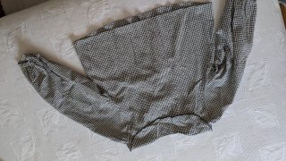 Blusa Zara cuadros volante cuello